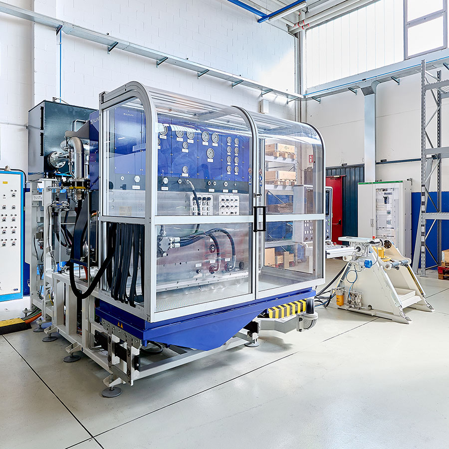 Banco per riparazione di motori e pompe idrauliche certificato